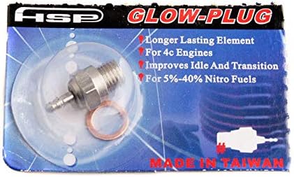 Kingsea 70117 RC Spark Glow Plug No.4 N4 Super Duty Spark Engine Делови Заменете го ОС 8 Компатибилен со RC Nitro Engine Car Cumbuy