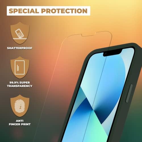 Arzoo iPhone 13 Сет На Пакет За Заштитна Вредност На Куќиштето - Iphone 13 Случај На Браник-Куќиште За Рамка Од Метален Браник + Заштитник На