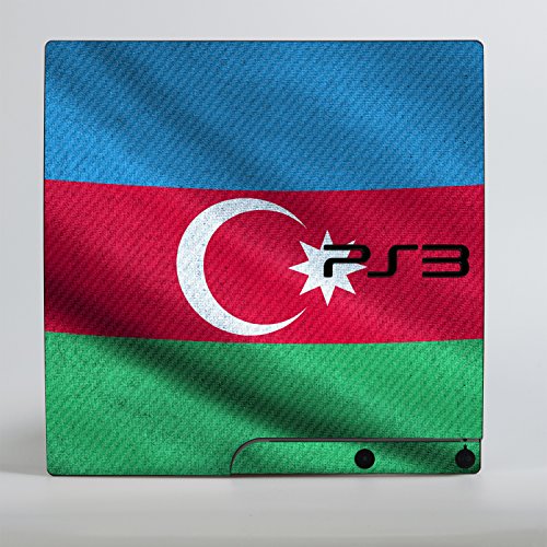 Sony Playstation 3 Тенок Дизајн Кожата знаме На Азербејџан Налепница Налепница За Playstation 3 Тенок