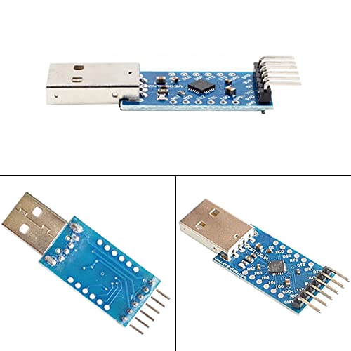 Dkardu CP2104 Module USB до TTL UART модул Сериски конвертор CP2102 со кабли за заглавување на PIN, USB продолжено кабел, за Arduino Raspberry