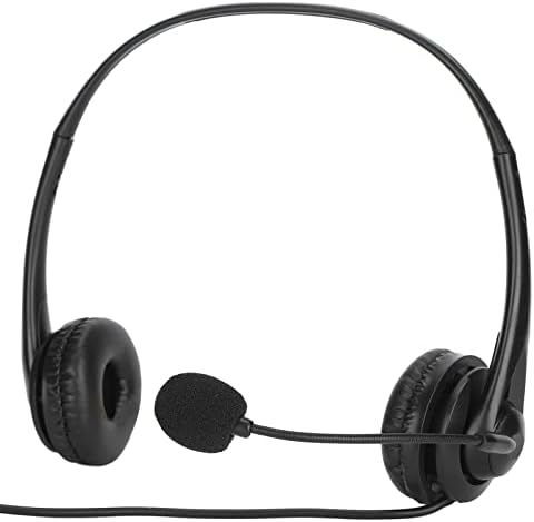 Компјутерски Слушалки од 3,5 мм Со Микрофон За Поништување Бучава, Без Раце Стерео Кабелски Бинаурални Компјутерски Слушалки За Продажба