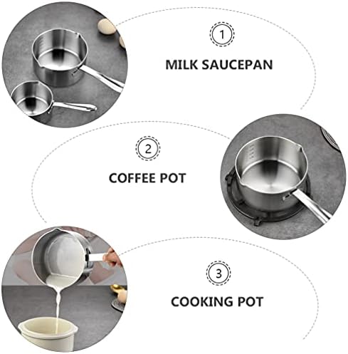 Јардве Готвење Керамички Тенџере Од Нерѓосувачки Челик Тенџере Метална Тава За Млеко Нелепливо Тенџере За Пенење Стомна За Готвење Тенџере