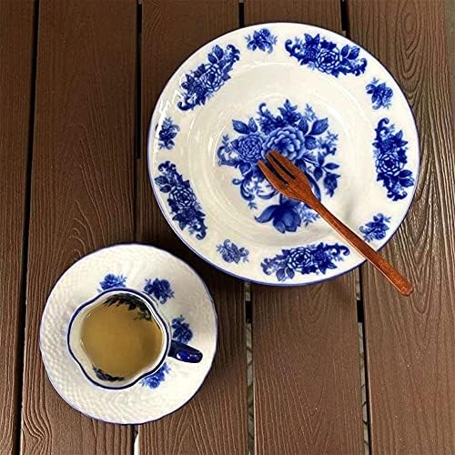 Мгор Едноставни Американски Керамички Чаши За Кафе и Чинија, 5оз/150мл Попладне Еспресо Лате Чаши Чај Од Ананас Чаши За Пиење Чаши
