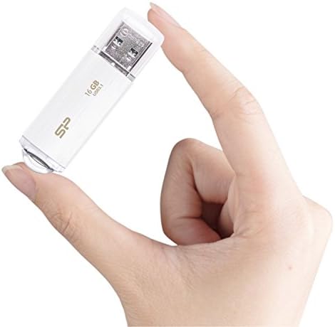 Силиконска Моќност SP016GBUF3B02V1WJB USB Меморија 16gb USB 3.1 &засилувач; USB3. 0 Линија За Коса Заврши Блаже Б02 Бело