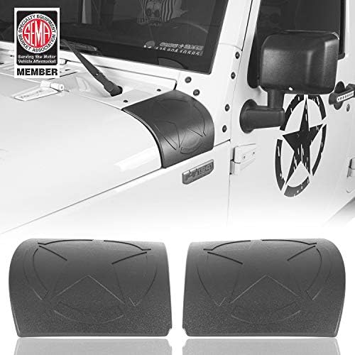 Hooke Road JK Cowl Body Armour Side Crown Cover Cover Cover Cover Cover со Jeep JK & Wrangler Unlimited JK 2007-2018 - Пет Starвезда