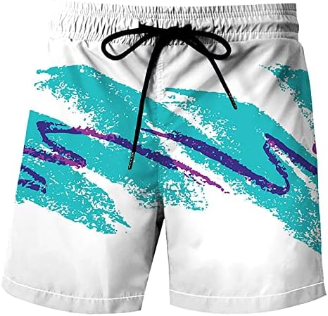 Денот на независноста на Саксигол Преголемите шорцеви за мажи 2023 Обични панталони на Хавајски плажа Смешно печатење на табли