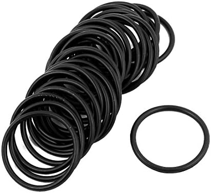 AEXIT 30PCS црна гума 26мм x 1,9мм отпорност на топлина што не е отпорна на масло NBR нитрилна гума O прстен гумени шипки запечатување прстен