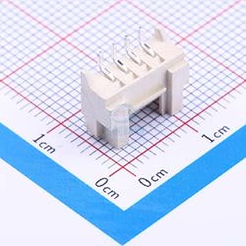 10 Парчиња 2мм Приклучок 1 * 4П Хоризонтална Налепница со БРАВАТА Жица-До-Одбор/Жица-До-Жица КОНЕКТОР СМД, П=2мм-Конектор Машки пин 0.079 2.00 мм Месинг ХИ-4П Хоризонтална На?