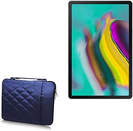 Case Boxwave Case за Samsung Galaxy Tab S5e Wi -Fi - ватирана торба за носење, мека синтетичка кожна покривка w/дијамантски дизајн