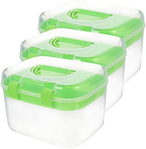 CIIEEO 3PCS за складирање БАТИНСКИ КОМПАЦИЈА Прва помош Организатор кутија пластична да се оди контејнери за шиење корпа прва