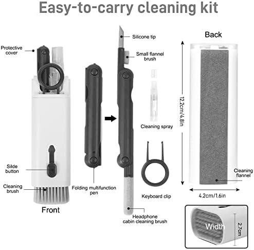 Комплет За Чистење Тастатура На Екранот На Лаптопот, Алатка За Чистење Електроника За Мобилен Телефон MacBook iPad iPhone, Алатка