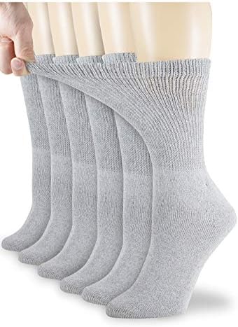 Дијабетични памучни женски екипи чорапи Здравствени циркулаторни лекари го одобриле не обврзувачки топ 6 пакувања 9-11