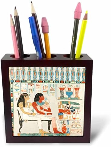 3дроза Античка Египетска Уметност Седи Маж И Жена Антички Египет. - Држачи За Пенкало За Плочки
