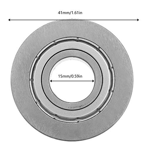 Водич за ролери на FtVogue v Groove Track Track Track Leabing LV202-41ZZ 15x41x20mm, сферична обична лежиште