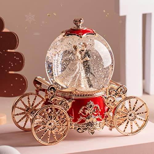 Ylyajy Fantasy Snowflake Car Crystal Ball Music Box Octave Box ноќ светло за да испратите подарок за роденден на девојка