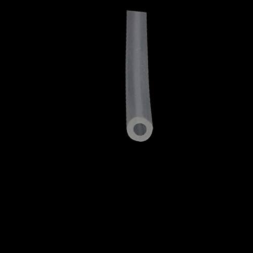X-DREE 2mm x 4mm Висока Температура Отпорни Силиконски Гумени Цевки Црево Цевка Јасно 1 Метар Долг(Tubo de manguera de tubo de caucho de silicona