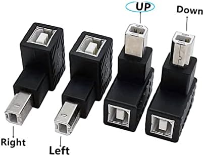 SHANFEILU 90 СТЕПЕН USB 2.0 Тип Б Адаптер За Печатач, USB 2.0 Б Машки За Да Тип Б Женски АГОЛ Печатење И Пренос На Податоци Продолжување