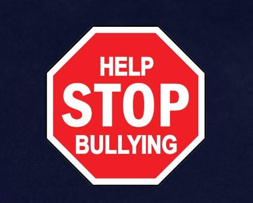 Знак на октагон на свеста за малтретирање „Помогнете да престанете да го малтретирате“