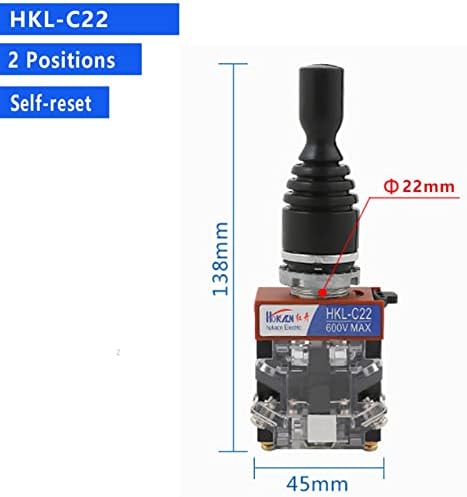 Hiigh 1pcs 22mm џојстик прекинувач монолевер рокерски вкрстен прекинувач 2-насочен 4-насочен самостојно-ресетирање на само-заклучување