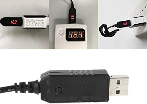 Diarypiece Universal QC 3.0 USB до 5V-12V 5.5x2.1mm кабел, прилагодливи напони засилување на напојувањето за засилување на напојувањето, за LED лентата за WiFi рутер