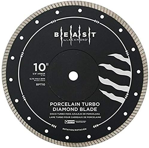 Leakmond Beast Pro Hard Porcelain Turbo Saw Blade - 7 Алатка за сечење на тврда плочки со тесен слот Турбо раб и 5/8 Arbor - BPT7