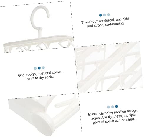 Вемун Чорапи Решетка За Сушење Пренослива Облека Решетка За Сушење Пластични Закачалки За Облека Склоплива Решетка За Облека Преклопна