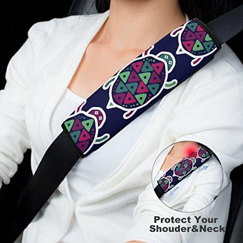 Етнички бохо женски автомобилски појас за безбедност на безбедносните подлошки на безбедносните ремени удобни ленти за седишта на рамената