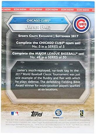 Chicago Cubs MLB Crate Exclusive Topps картичка 48 - Хавиер Баез