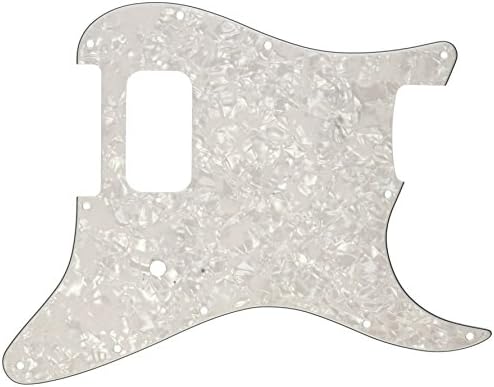 Fender Modern Pickguard, единечен Humbucker Stratocaster, 11 -дупки - Бело мото
