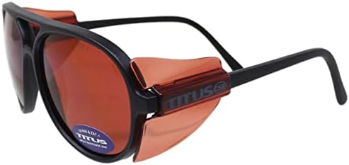 Titus G35 Retro Aviator Z87 Очила за сонце за заштита на очите w/страничен штит мотоцикл пукање точка ANSI CE Одобрени безбедносни очила