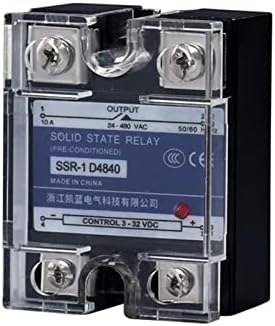 40DA Реле за една фаза на цврста состојба со топлински мијалник DC контрола AC 40A Безбедно и трајно реле за цврста состојба отпорна на мешање