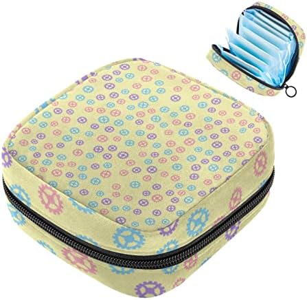 Санитарна торба за складирање на салфетка, менструална торба за торбички за гаќички за тампон за женски производ со патент за тинејџери за жени училиште, шема на за