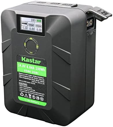 Замена на батеријата на Kastar BP-Y100W V-монтажа за мини V-Mount V-Lock, Godoxx VL200 LED светло, системи за осветлување на Rotolight