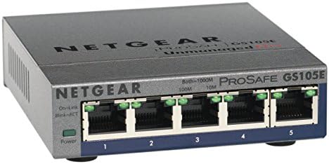 Netgear Prosafe 5-порта Гигабит нереагирана плус прекинувач GS105E