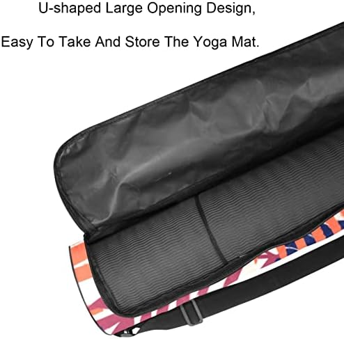 Лаијухуа Јога Мат торба, двојни патенти јога терета за жени и мажи - мазни патенти, големи отвори и прилагодливи ленти во форма на