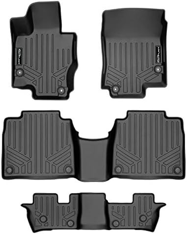 SmartLiner Custom Fit Fort Dats 3 Row Постави црно компатибилно со 2020-2023 Mercedes-Benz GLS-Class 7 патник со седишта од 2-ри ред клупи