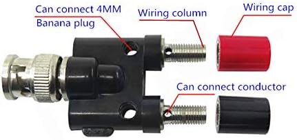 DWZ BNC машки приклучок на 2x 4mm двојна банана женски приклучок за приклучок за приклучок RF Coaxial Coaxial Splitter Connector адаптер адаптер