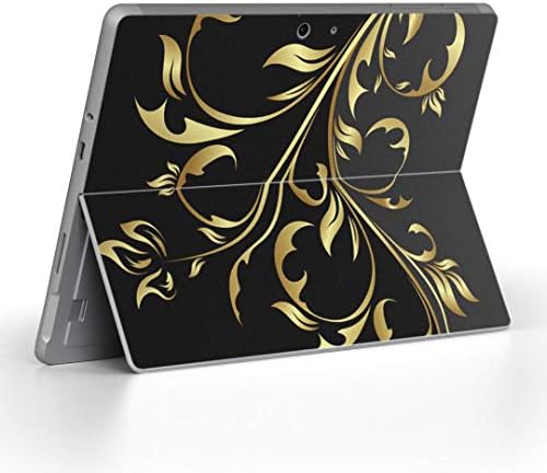 Декларална покривка на igsticker за Microsoft Surface Go/Go 2 Ултра тенки заштитнички налепници на телото 007580 растително црно црно жолто