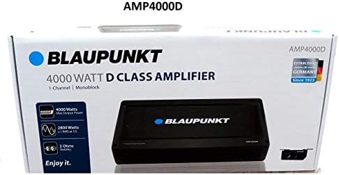 Blaupunkt AMP4000D AMP4000D 4.000-Watt-Max Monoblock Class D Amp со далечински бас