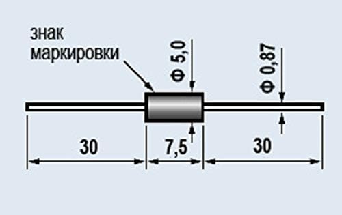 Силиконски диоди 2D236A 600V / 30A / 100kHz СССР 1 парчиња