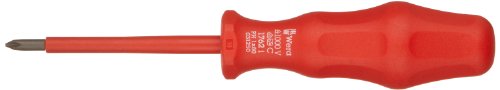 WERA 05031250001 KRAFTFORM CLASSIC VDE 1762I Филипс Изолиран шрафцигер, pH 1 глава, должина на сечилото од 98мм