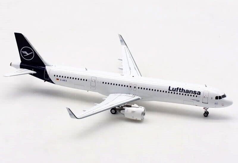 JFOX за Airbus A321-271n Lufthansa D-Aied со Stand Limited Edition 1/200 Diecast Aircraft претходно изграден модел