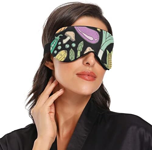 Унисекс спиење маска за очи зеленчук-храна-храна-додал ноќ за спиење маска удобно покритие на сенката за спиење на очите