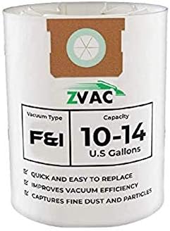 Замена на ZVAC за видот на Shop-VAC Type F замена на вакуумски кеси за хартија компатибилни со Shop-VAC Дел 90662 & 90672 FITS Type F 9066200