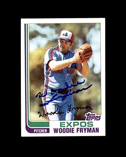 Вуди Фрајман рака потпишан во 1982 година Топс Монтреал Експос Автограм