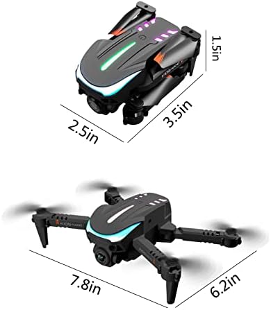 Xunion Mini Drone со Daul 4K HD FPV камера далечински управувачки играчки Подароци за момчиња девојчиња со надморска височина Држи режим без глава Еден клуч Започнете 99x220519CBA220408