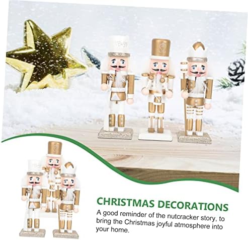 Bestoyard Outcracker xmash fhelf Decor Decor Decor Decorracker војник фигури Xmas Party Nutcracker Nativity Onaments Cookie Ornament