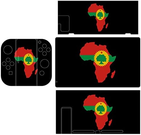 Оромо знаме на Африка мапи налепници за мапи покритирање на заштитната плоча на кожата за Nintendo Switch