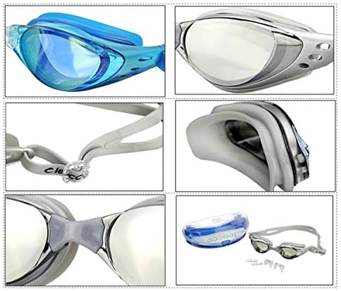 Очила за пливање SOIMISS Унисекс водоотпорна анти -магла УВ заштита за пливање за жени за возрасни жени