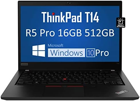 Lenovo ThinkPad T14 14 FHD, 16GB RAM МЕМОРИЈА, 512GB SSD) Бизнис Лаптоп, Ips Анти-Отсјај, Позадинско Осветлување Тастатура, 2 x Тип-C, Веб Камера,